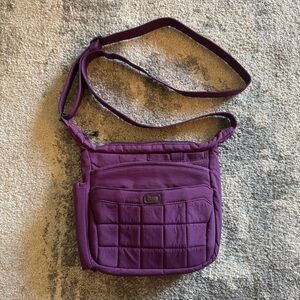Purple Lug Crossbody Bag Purse